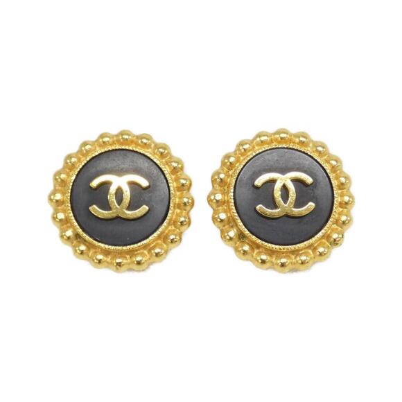 CHANEL Black Earrings